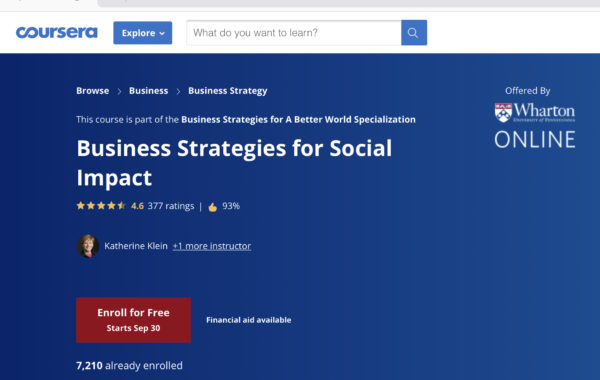 Chiến lược kinh doanh cho Doanh nghiệp Xã hội bởi Wharton Business School